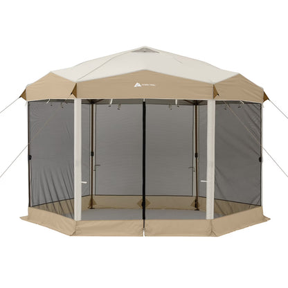 12' X 10' Glamping Hexagon Lighted Canopy
