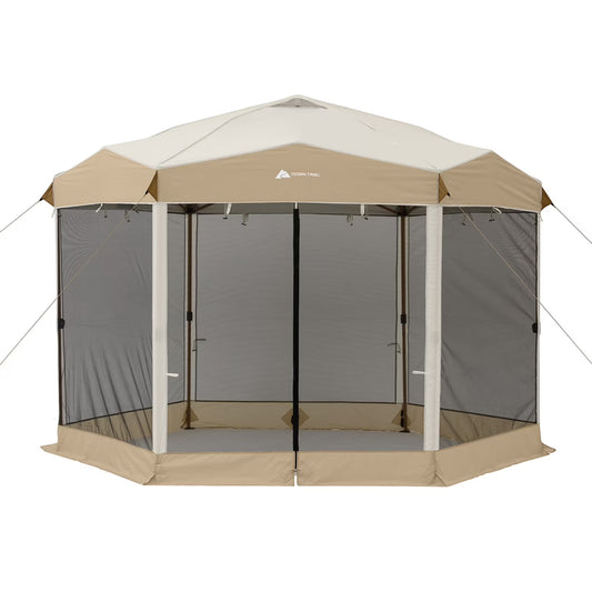 12' X 10' Glamping Hexagon Lighted Canopy