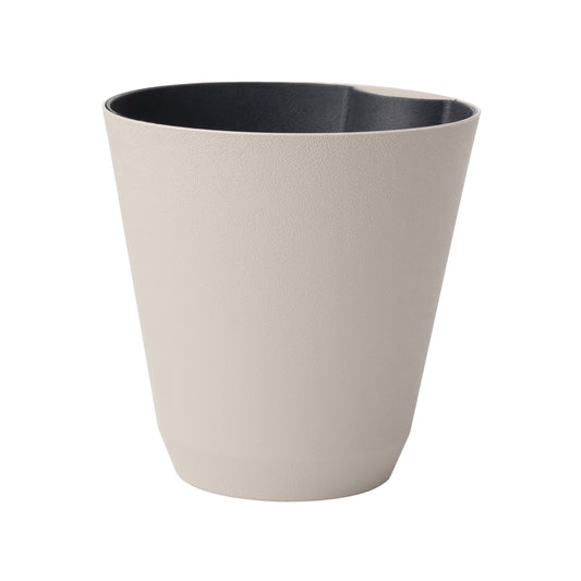 11 In. Beige Resin Self-Watering Planter