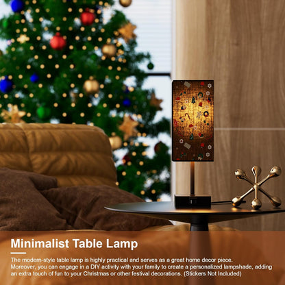 Bedside Table Lamp for Bedroom with 2 USB Ports, 14-Inch, Black | USB A+C Ports, Touch 3-Way Dimmable LED Bulb Included Fabric Lampshade Metal Base Small Nightstand Lamp for Desk Living Room