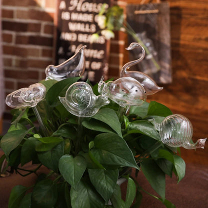 Cute Automatic Flower Watering Device Glass Self-Watering Stakes Plant Glass Waterer Automatic Irrigation Water Globe CL