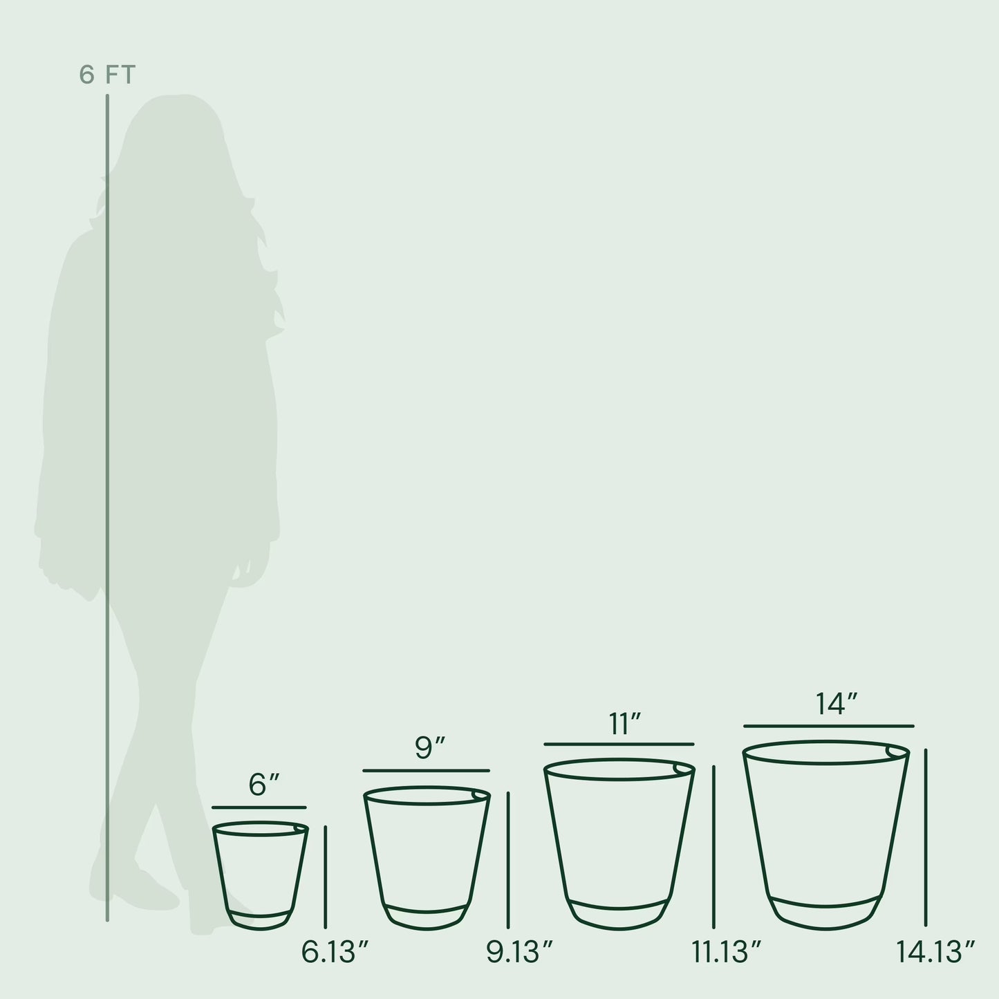 11 In. Beige Resin Self-Watering Planter