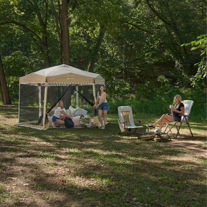 12' X 10' Glamping Hexagon Lighted Canopy