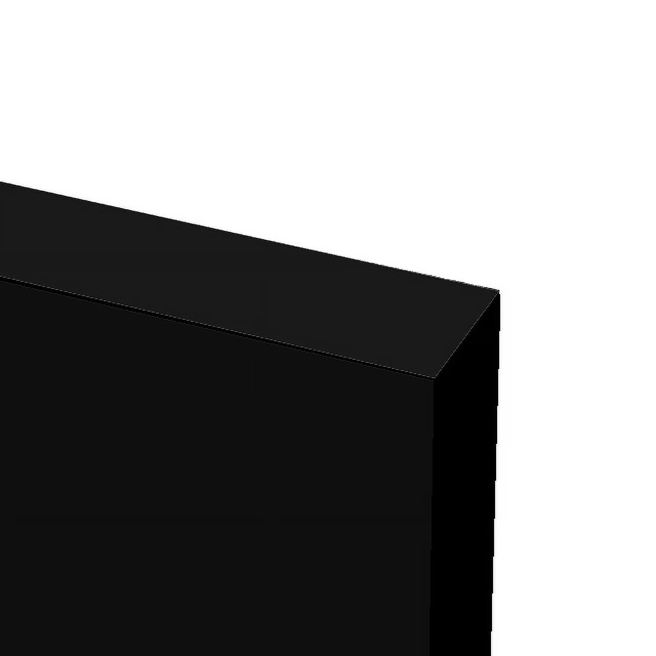 Black 16.5" Wood Floating Shelves, Set of 2